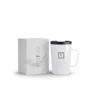 Iron Flask 12 Oz Grip Coffee 2.0 Mugs Carrara Marble | 036QXFSPG