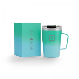 Iron Flask 12 Oz Grip Coffee Mugs Blue | 357KFLVJB