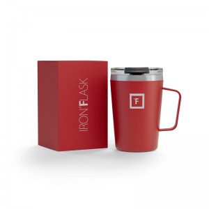 Iron Flask 12 Oz Grip Coffee Mugs Red | 348JHDOUL