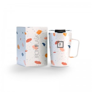 Iron Flask 12 Oz Grip Coffee Mugs Terrazzo | 860IKBMWN