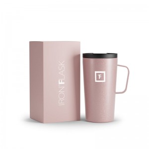 Iron Flask 16 Oz Grip Coffee 2.0 Mugs Rose Gold | 380EXILZQ