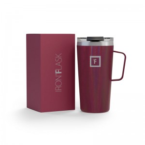 Iron Flask 16 Oz Grip Coffee Mugs Burgundy | 816RUNJTM