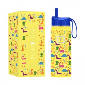 Iron Flask 18 Oz Kids Water Bottle Dino Mates | 609FHKPBM