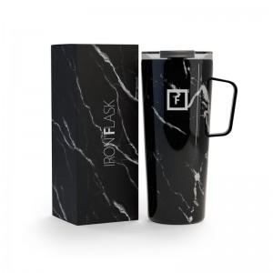 Iron Flask 24 Oz Grip Coffee Mugs Black | 625JYANSM