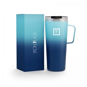 Iron Flask 24 Oz Grip Coffee Mugs Blue | 508KONJXC