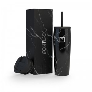 Iron Flask 24 Oz Nomad Tumbler Black | 238KQIVYB