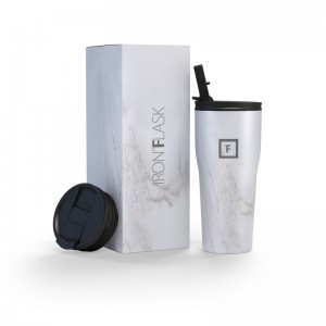 Iron Flask 24 Oz Rover 2.0 Tumbler Carrara Marble | 674OBGEZL