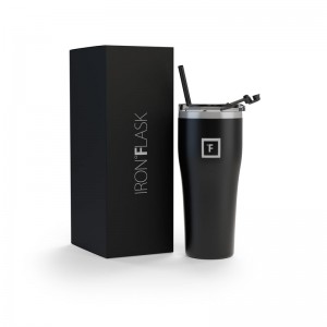 Iron Flask 24 Oz Rover Tumbler Black | 986XFAZSQ