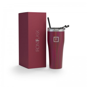 Iron Flask 24 Oz Rover Tumbler Burgundy | 268UEWMAF