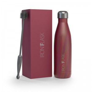 Iron Flask 25 Oz Retro Water Bottle Burgundy | 257GJABPF