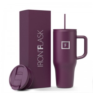 Iron Flask 32 Oz Co Pilot Tumbler Burgundy | 036VXACWE