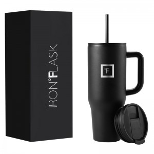 Iron Flask 40 Oz Co Pilot Tumbler Black | 402JXEWCQ