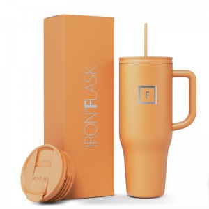 Iron Flask 40 Oz Co Pilot Tumbler Clementine | 630RWSPYI