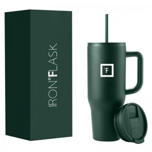 Iron Flask 40 Oz Co Pilot Tumbler Deep Green | 827IYTLND