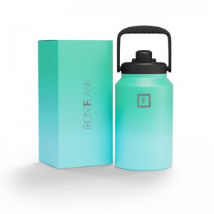 Iron Flask Water Bottle with Spout lid One Gallo Blue | 629RCJEVT