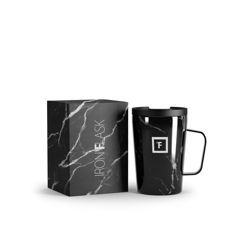 Iron Flask 12 Oz Grip Coffee 2.0 Mugs Black | 254TMFRHI