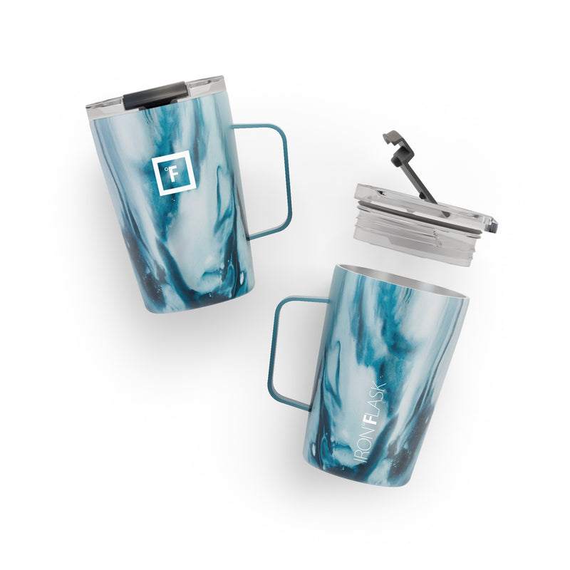 Iron Flask 12 Oz Grip Coffee Mugs Ocean | 784ILSPEY