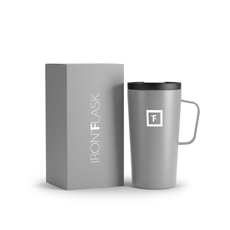 Iron Flask 16 Oz Grip Coffee 2.0 Mugs Deep Grey | 634YWFGZV