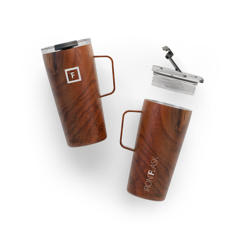 Iron Flask 16 Oz Grip Coffee Mugs Timber | 739EBQCMW