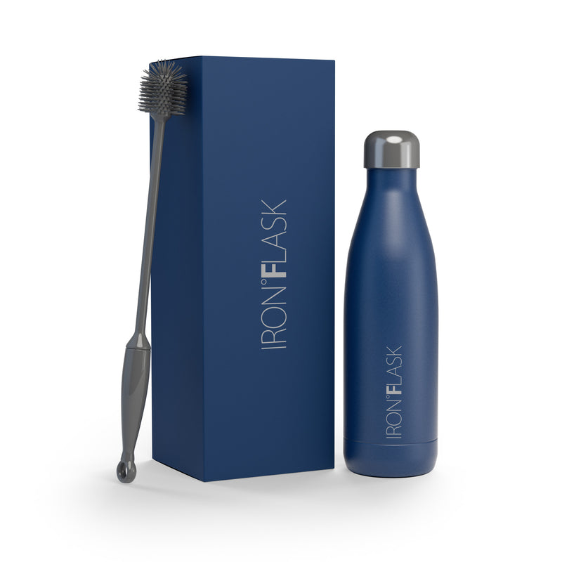 Iron Flask 17 Oz Retro Water Bottle Blue | 398MVNOWT