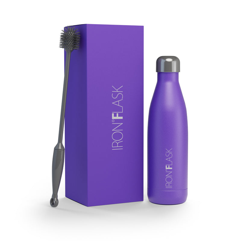 Iron Flask 17 Oz Retro Water Bottle Purple | 754EWTCRN