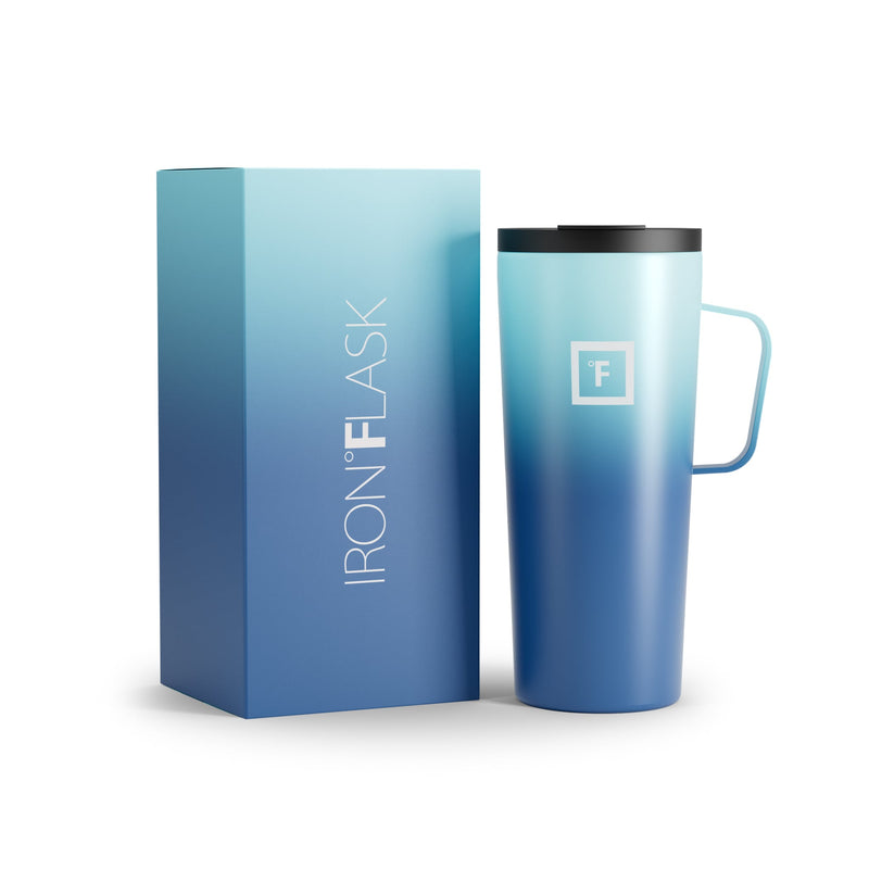 Iron Flask 24 Oz Grip Coffee 2.0 Mugs Blue | 985WIXBGK