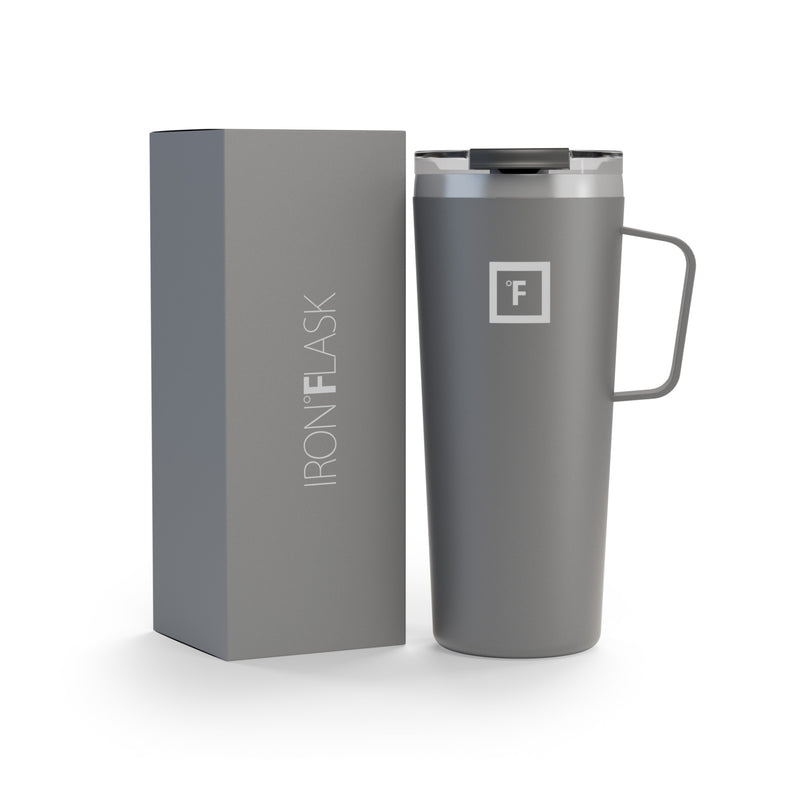 Iron Flask 24 Oz Grip Coffee Mugs Deep Grey | 693KWHITA