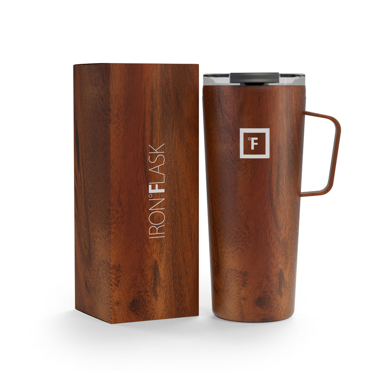 Iron Flask 24 Oz Grip Coffee Mugs Timber | 371WUXSJP