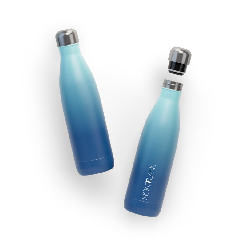 Iron Flask 25 Oz Retro Water Bottle Blue | 091XVHOCW