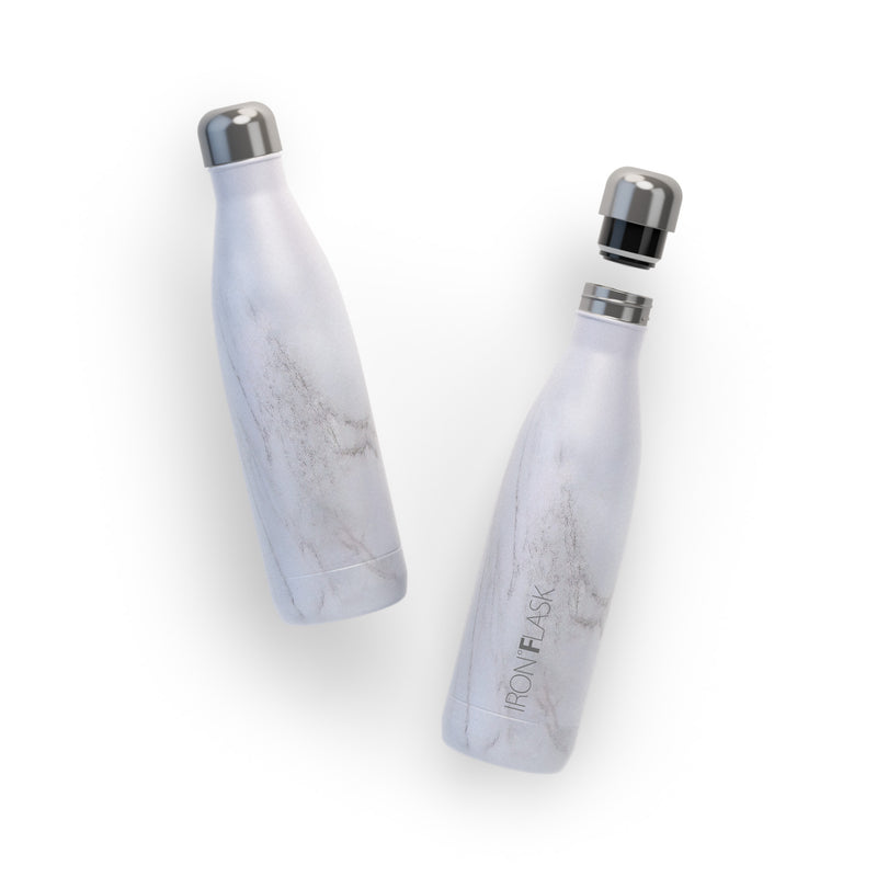 Iron Flask 25 Oz Retro Water Bottle Carrara Marble | 954SGJBCV