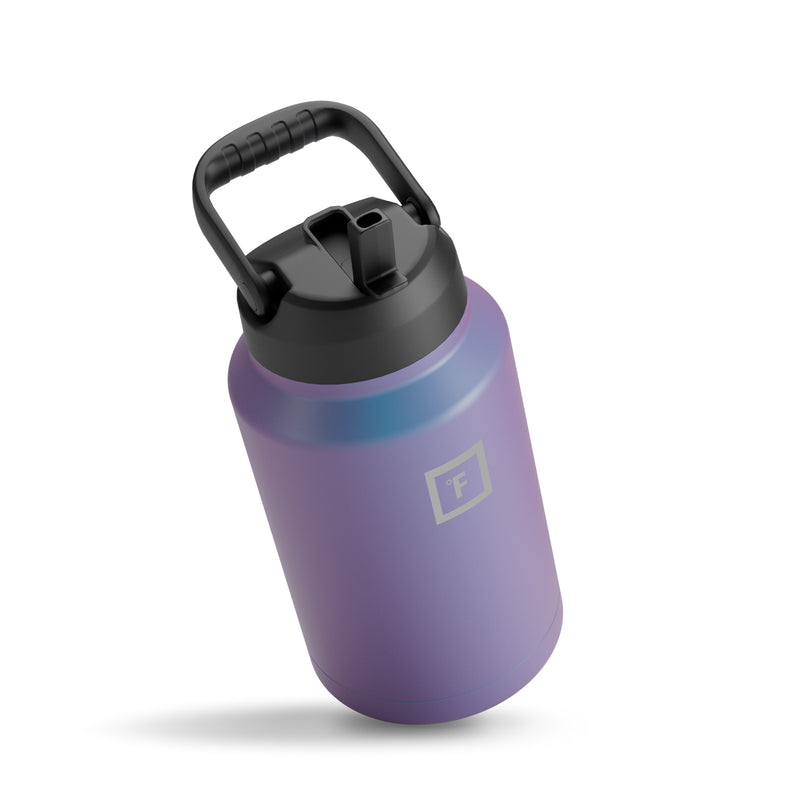 Iron Flask Water Bottle with Straw and Spout lids One Gallo Aurora | 210QZHWPD