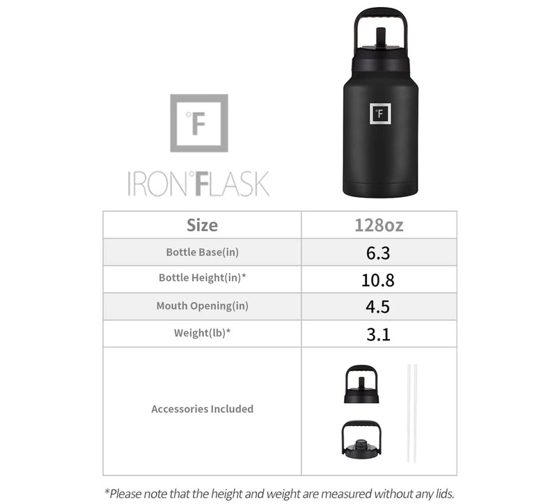 Iron Flask Water Bottle with Straw and Spout lids One Gallo Aurora | 210QZHWPD