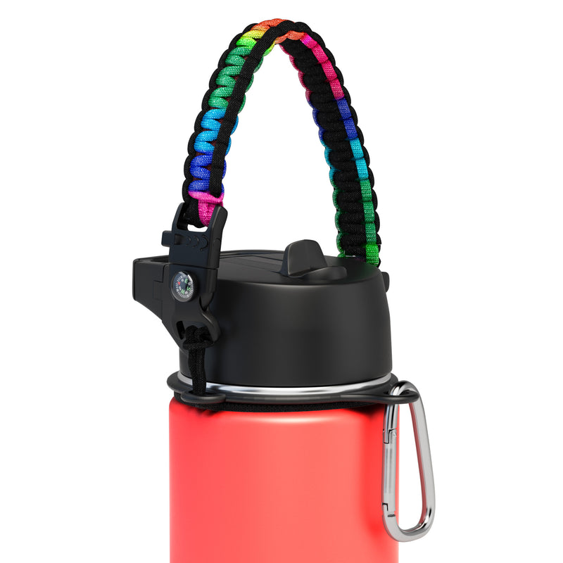 Iron Flask Wide Mouth Water Bottles Paracord Handle Multicolor | 146ZDQLPC