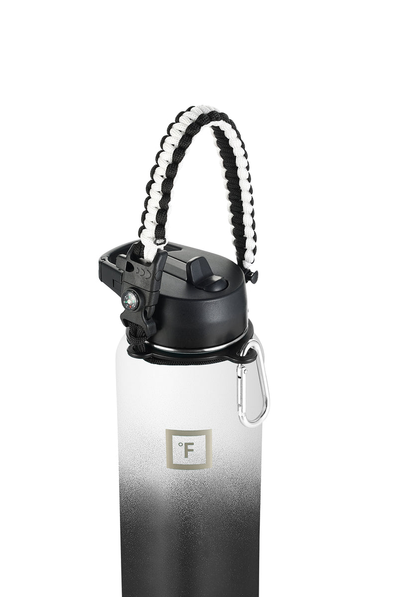 Iron Flask Wide Mouth Water Bottles Paracord Handle Day & Night | 879PNMFVR