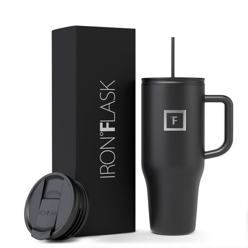 Iron Flask a32 Oz Co Pilot Tumbler Black | 349UZMBYR